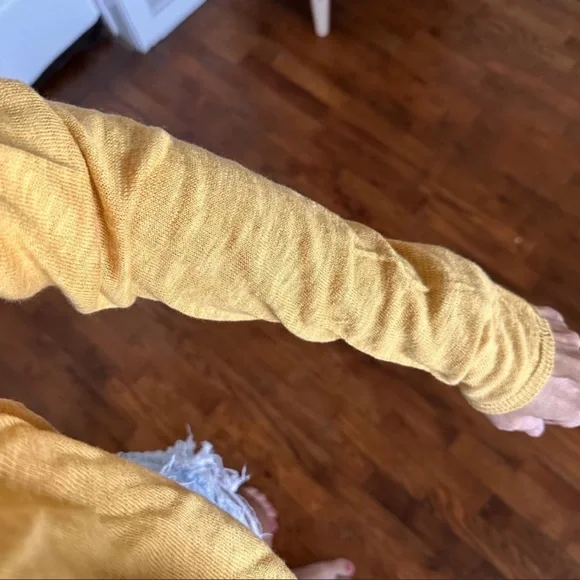 new love tree mustard tie front tee - Picture 5 of 7